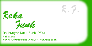 reka funk business card